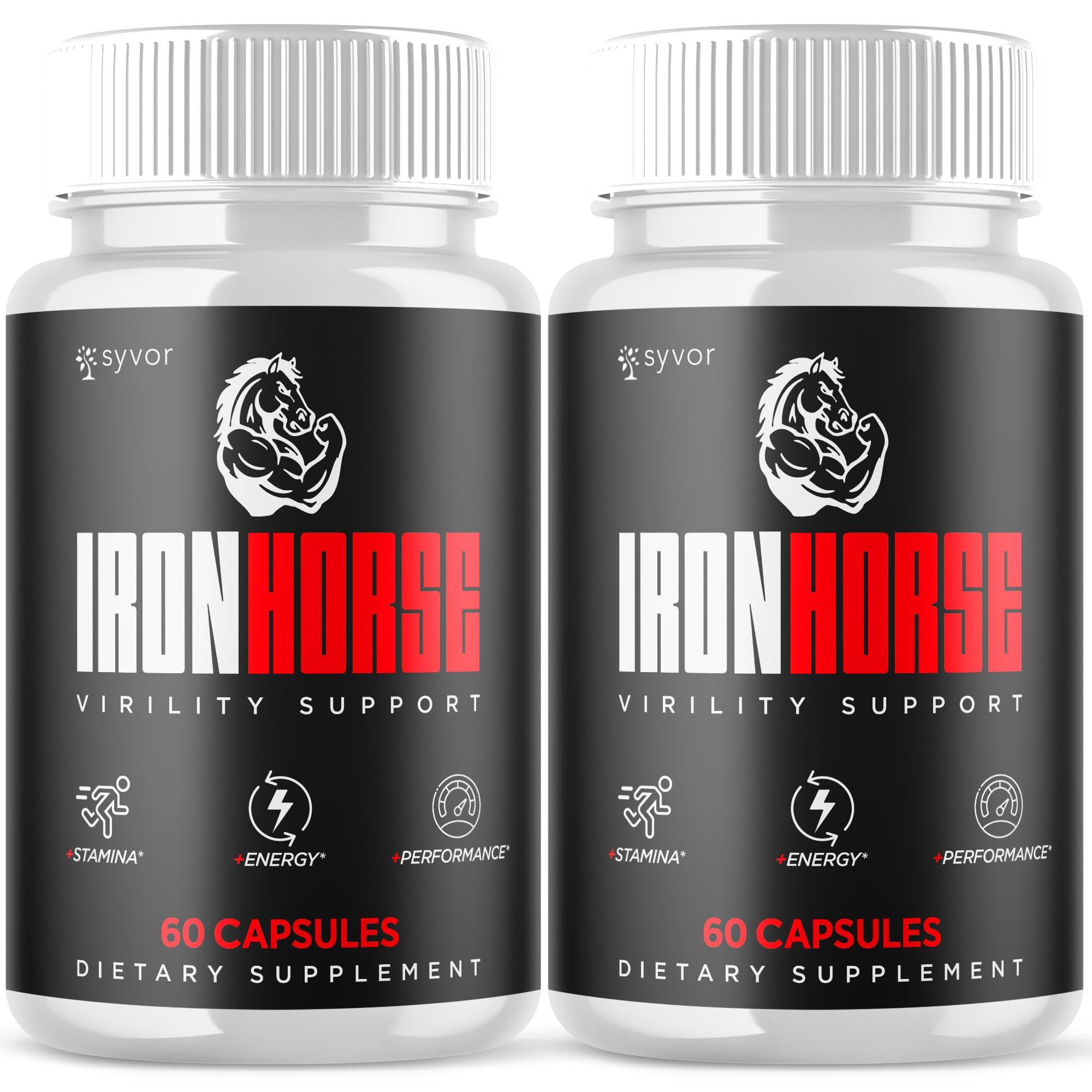 2 Pack Iron Horse Supplement Pills Official Iron Horse Pills for Men with All Natural Ingredients Advanced IronHorse