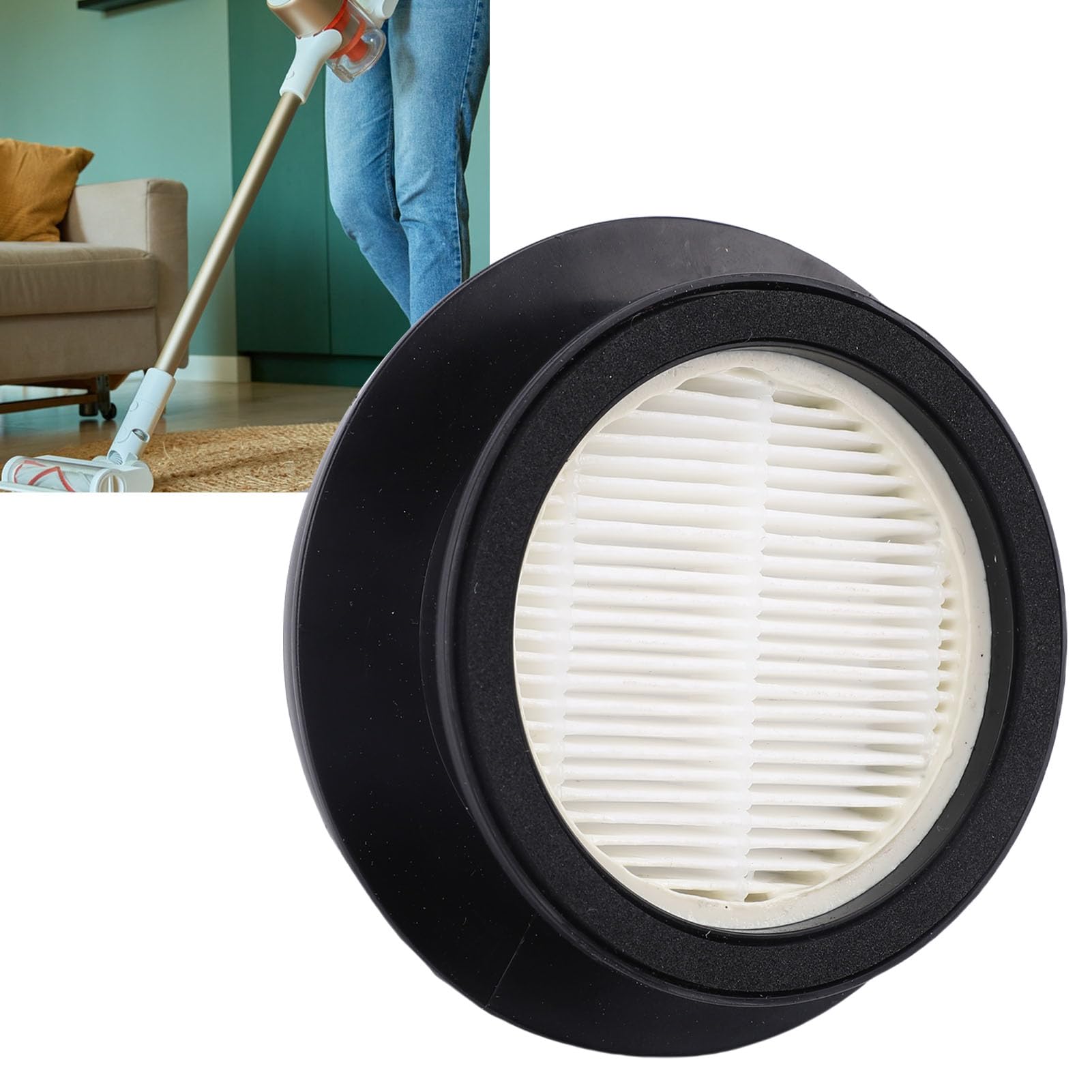 Asixxsix Filtres de Rechange pour Aspirateur Balai, Lot de 2, Réutilisables et Lavables, Compatibles avec les Aspirateurs Balais sans Fil P15, U15 et U16.