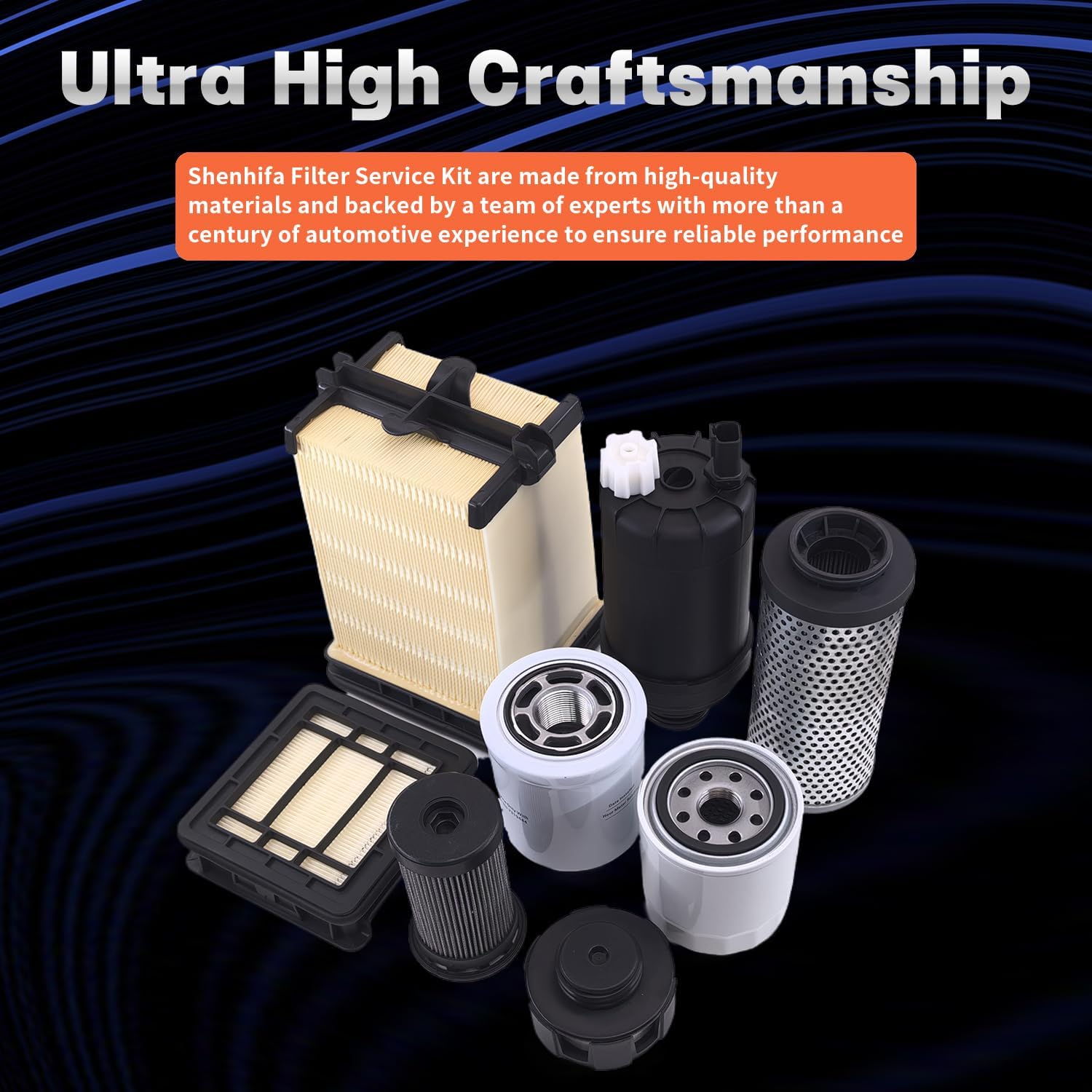 Maintenance Filter Kit for Bobcat S450 S510 S530 S550 S570 S590 S595 S630 S650 T450 T550 T590 T595 T630 T650, Filter Kit Includes 7286322,7221934,7012303,7023589,6692337,7024037,6686926,6727475