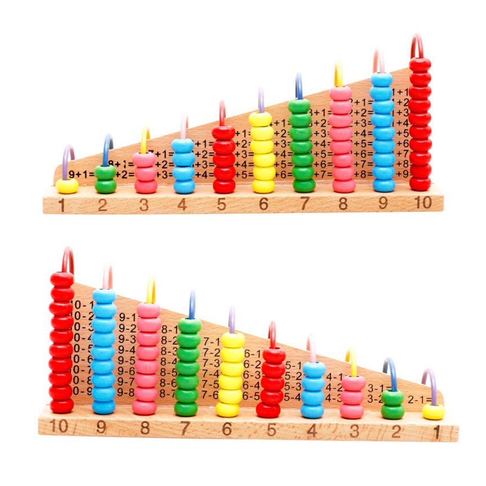 Oshhni Boulier en Bois pour l'éveil mathématique - Jouet Classique d'addition et de soustraction - Jeu de calcul pour Enfants d'âge préscolaire