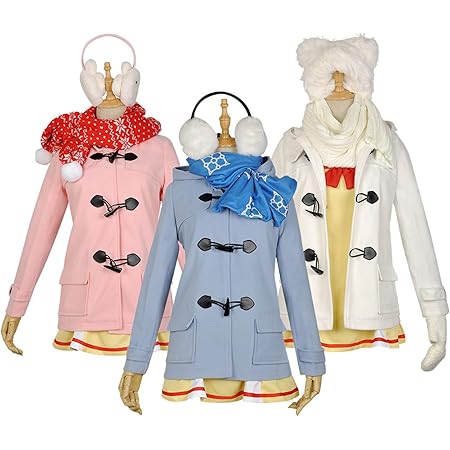 Amazon Re ゼロから始める異世界生活 エミリア ラム レム コスプレ衣装 冬服コート リゼロ コス服 帽子 イヤーマフを付き レム L コスプレ 仮装 通販