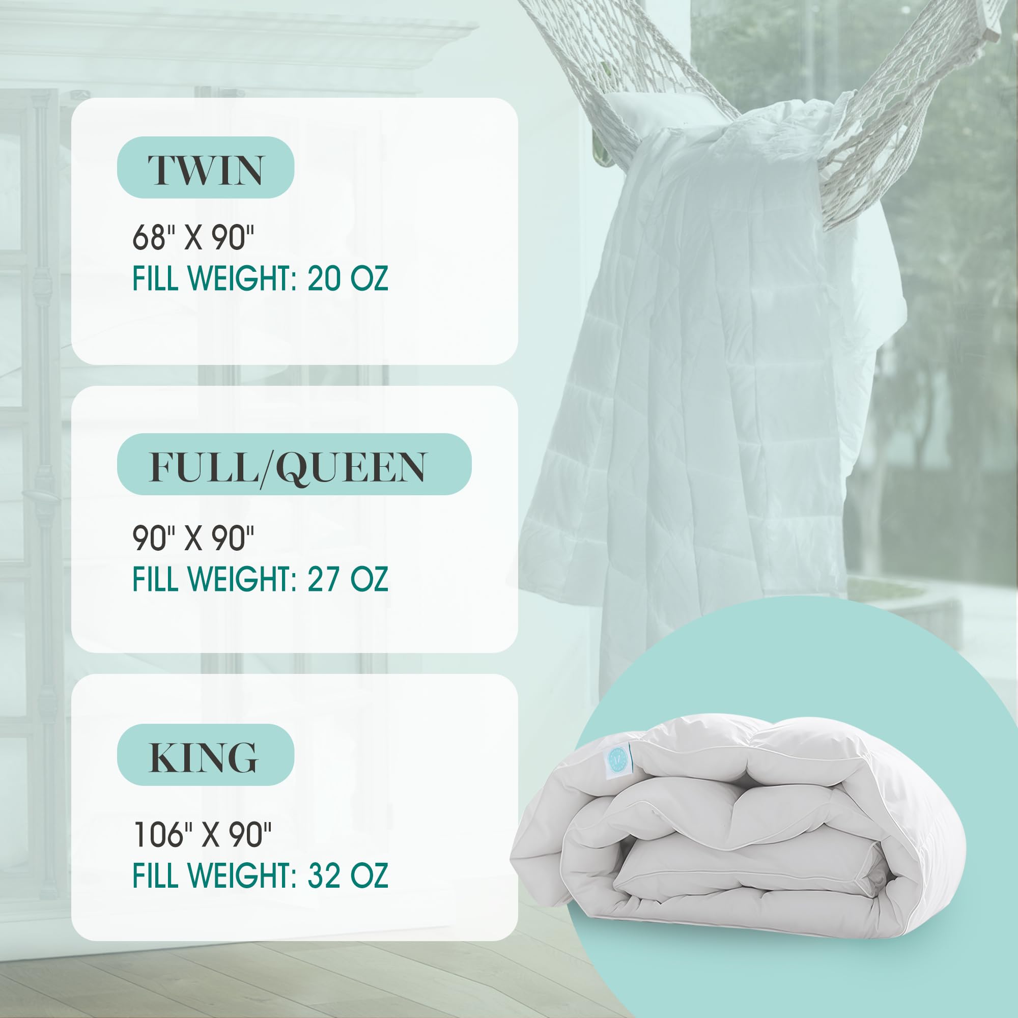 Martha Stewart Edredón De Plumón Blanco Esponjoso De 300 Hil | Cuotas