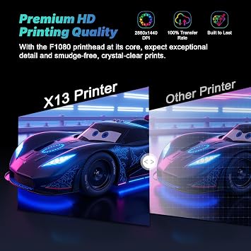 DSV 2026 14'' A3 DTF Printer with Oven, F1080 Printhead, 2X Speed vs L1800, 24/7 Auto-Maintenance + White Ink Circulation + Moisture Retention, 2-Year Ink Support for T-Shirt Transfers