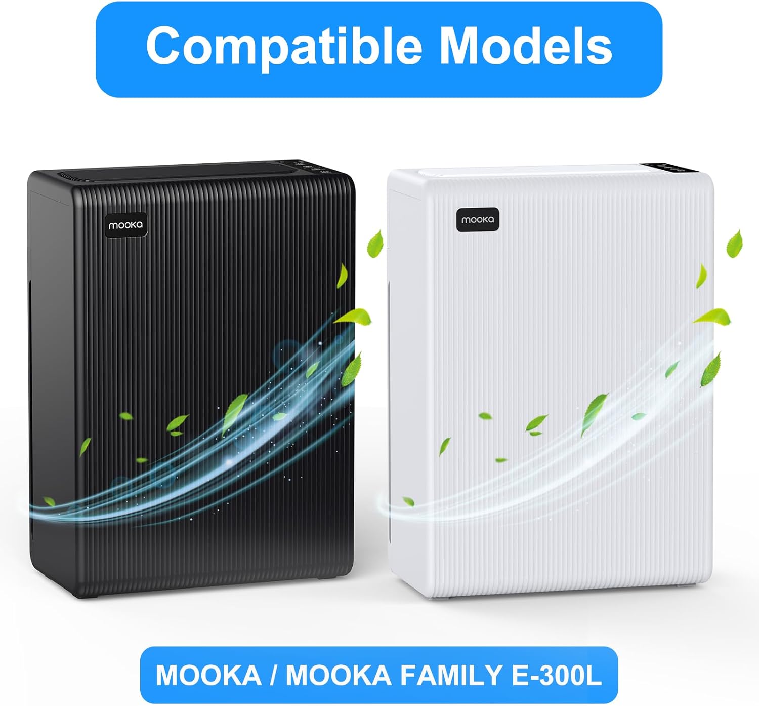 MOOKA FAMILY E-300L Air Purifiers Official H13 Replacement Filter Compatible with MOOKA E-300L Air Purifiers (2 Count) - Image 2