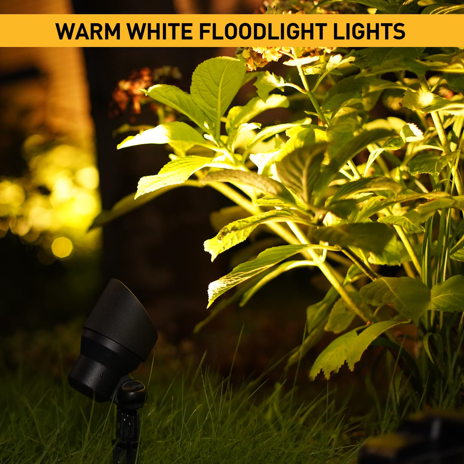 MALIBU 8301-9604 - Foco de iluminación de paisaje al aire libre de 20 W, bajo voltaje, 12 V CA, iluminación blanca cálida, 145 lúmenes, impermeable, para entrada, patio, césped, paredes, árboles