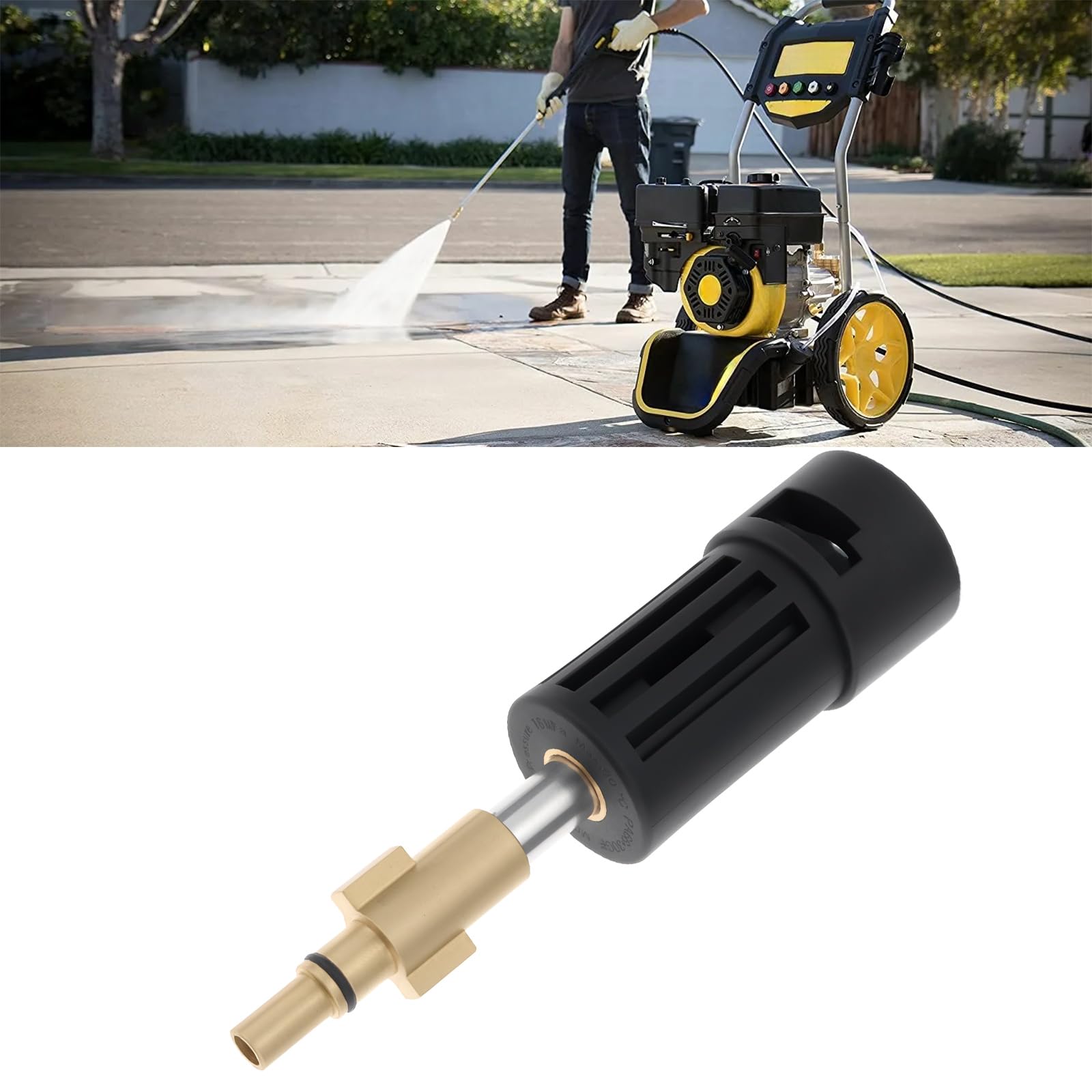 ECSiNG Adaptateur de Connexion pour Nettoyeur Haute Pression Compatible avec KARCHER Lance Et Compatible avec Stanley Nettoyeur Haute Pression