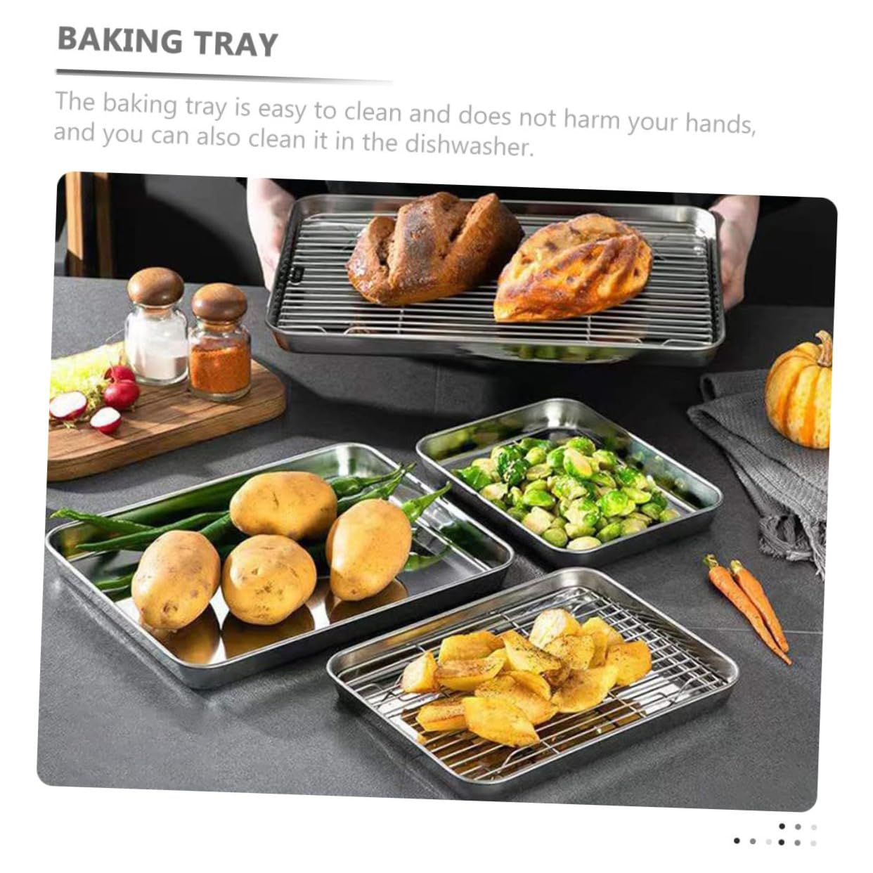 BESTonZON 1ensemble Plaque De Cuisson Antiadhésive Refroidissement Accessoire De Pâtisserie Multifonction Pour Cuisson Au Four Et Camping Facile à Nettoyer Et