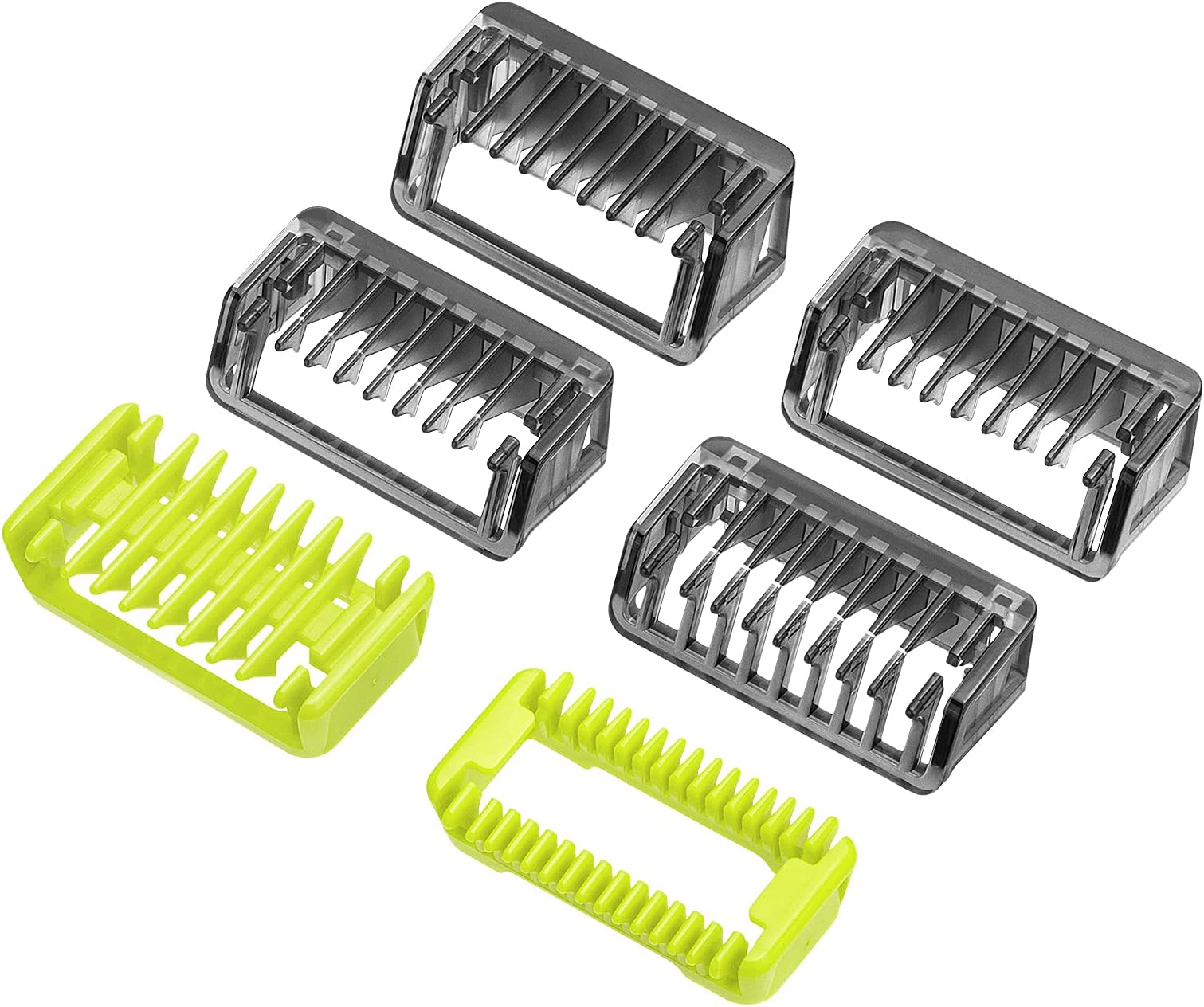 Guide Comb Attachments Compatible with O Blade & OBlade Pro QP2724 QP2520 QP2530 QP2620 QP2630 QP6510 QP6520 Body Skin Face Hair Clippers Beard Trimmer Replacemen Kit Guards (6pcs)
