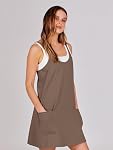 ANRABESS Femmes Robe Athlétique Tennis d'été entraînement Sports actifs Mini Robe de Romper construite dans des vêtements de vacances de voyage courts