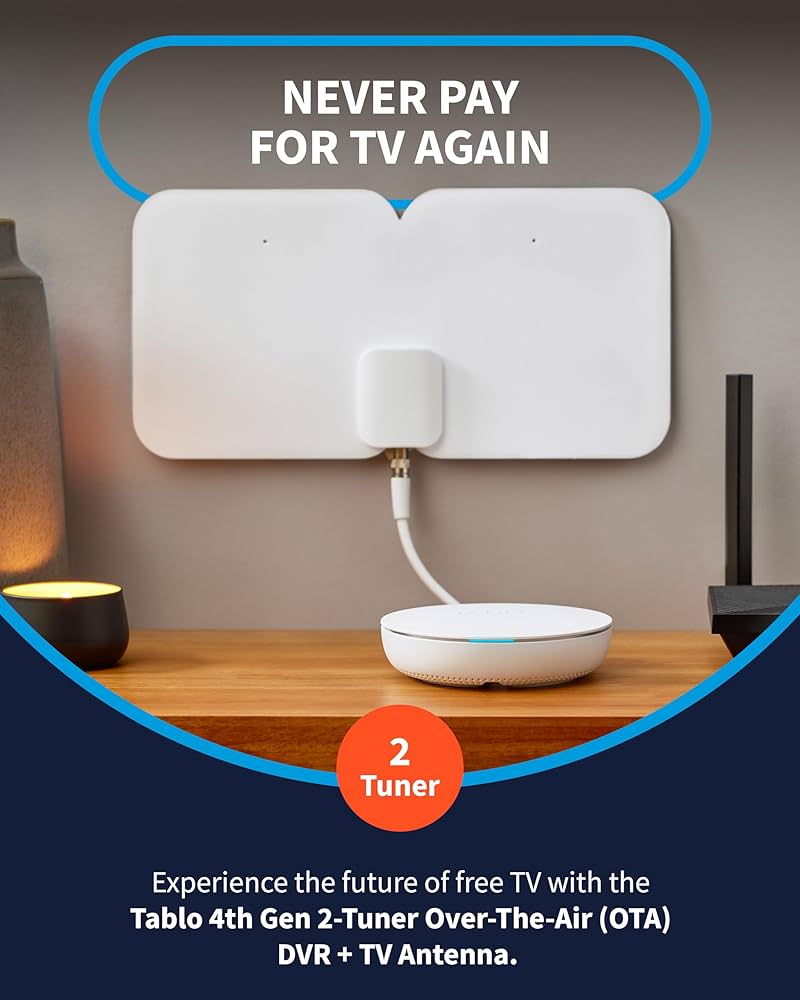 amazon-com-tablo-4th-gen-2-tuner-over-the-air-ota-dvr-35-mile-indoor-tv-antenna-watch-pause-record-live-tv-news-sports-movies-throughout-your-home-over-wi-fi-50-hrs for Tablo Tv Channels List Free Printable Amazon.com: Tablo 4th Gen 2-Tuner Over-The-Air (OTA) DVR + 35-Mile Indoor TV Antenna - Watch, Pause & Record Live TV, News, Sports & Movies Throughout Your Home Over Wi-Fi - 50+ Hrs for Tablo Tv Channels List Free Printable