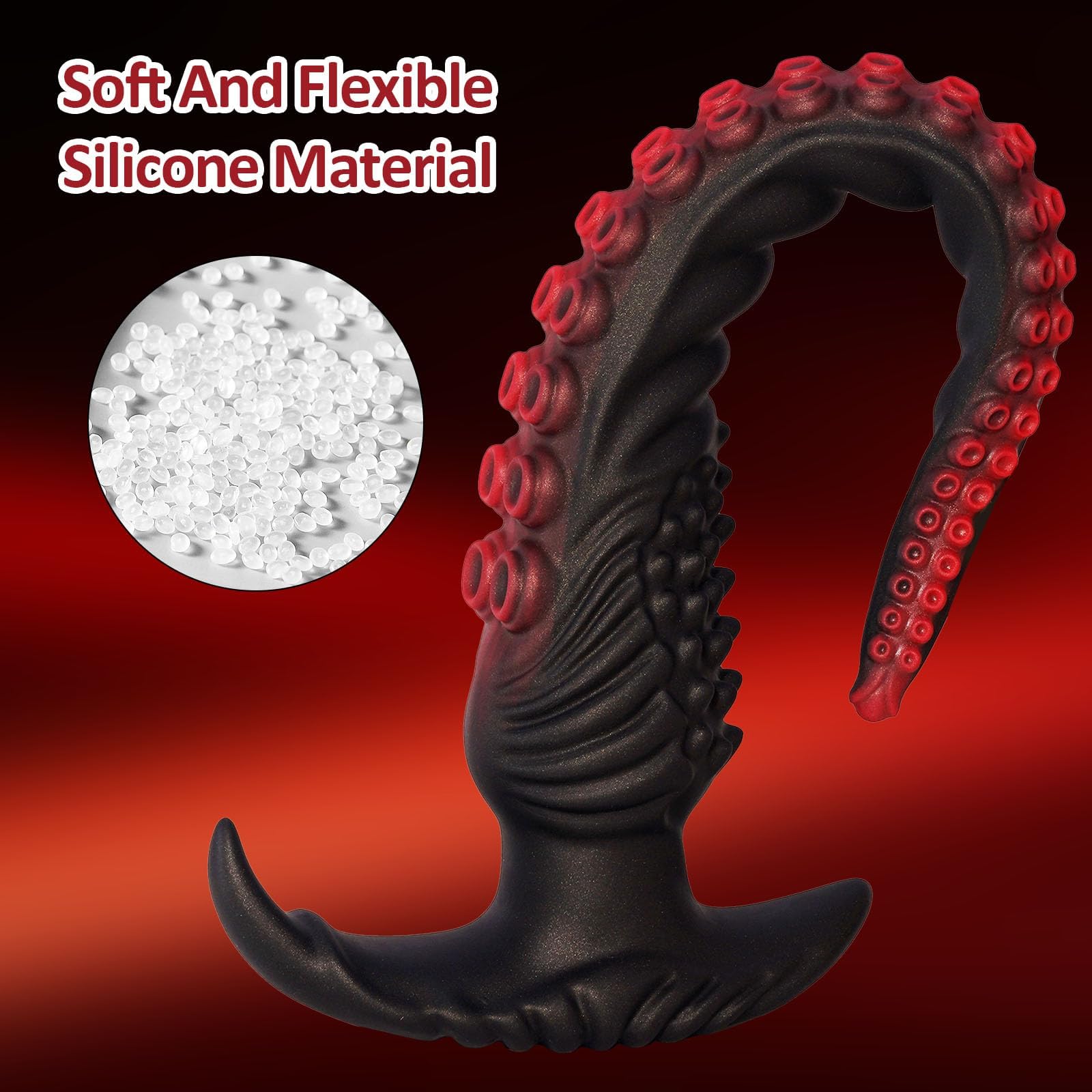 Long Butt Plug,Long Fantasy Dildo Silicone with T-Base,Long Skinny Dildo Anal Toys for Women Men Gay