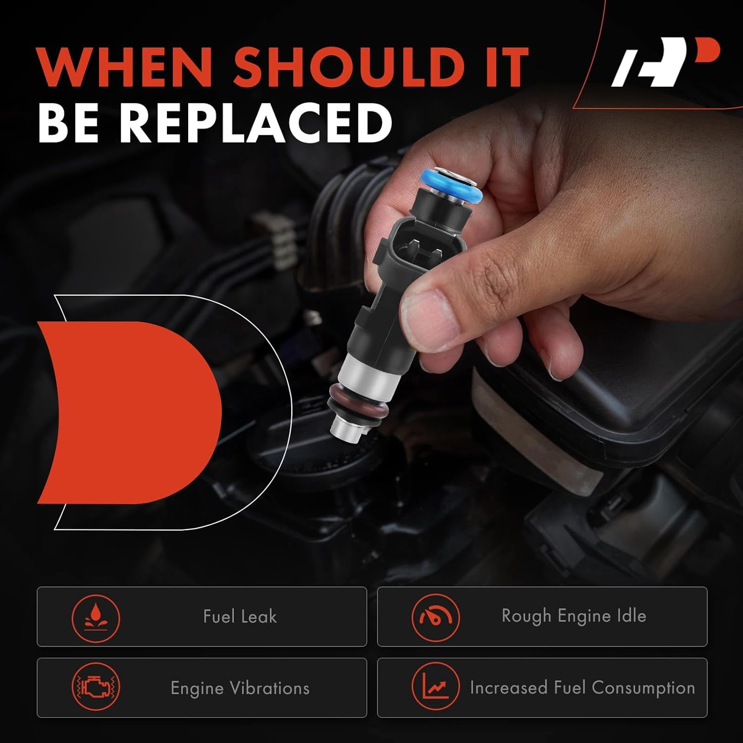 A-Premium Set of 4 Fuel Injectors Compatible with Nissan Altima 2007-2013, Sentra 2007-2012, Rogue 2008-2013, Rogue Select 2014-2015, 2.5L, Replace# 0280158130