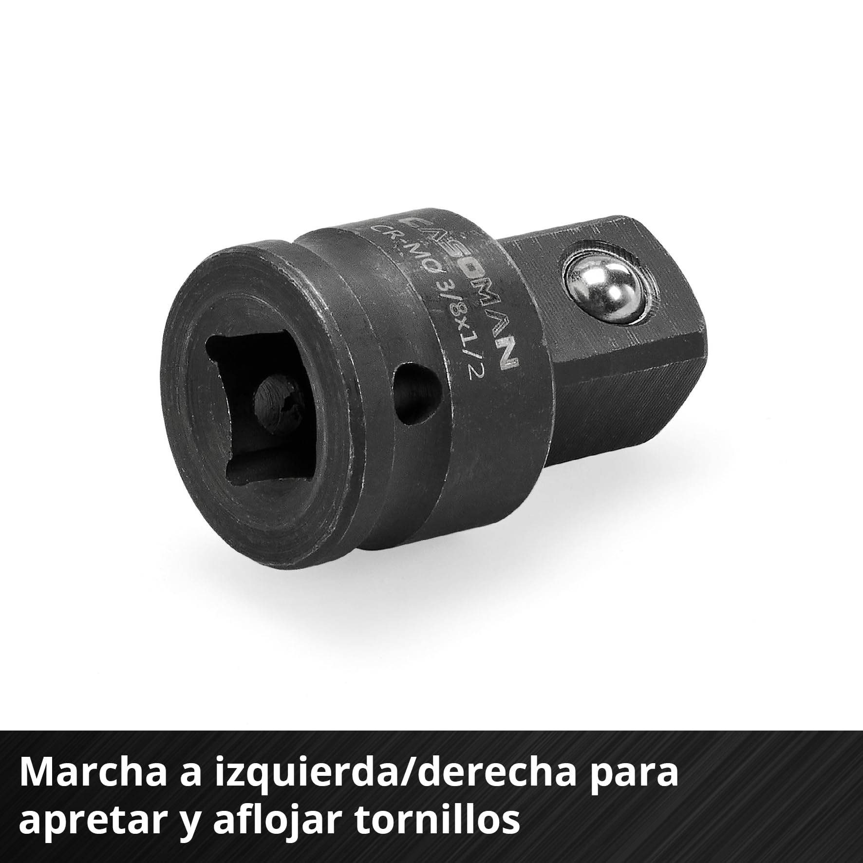 Atornillador de carraca con batería TE-RW 18/60 Li-Solo Power X-Change de Einhell (18 V, 60 Nm, portaherramientas de 3/8", marcha a la izquierda/derecha, luz LED, incl. adaptador de 1/2", sin batería)