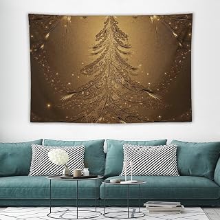 Tapestry Wide Wall Art Hanging Tapestries Lightweight Art Wall Blanket | Carved Christmas Tree Shape Tapestry Vintage Mural Home Decor Aesthetic Tapestries for Bedroom Dorm Living Room 40"x60"