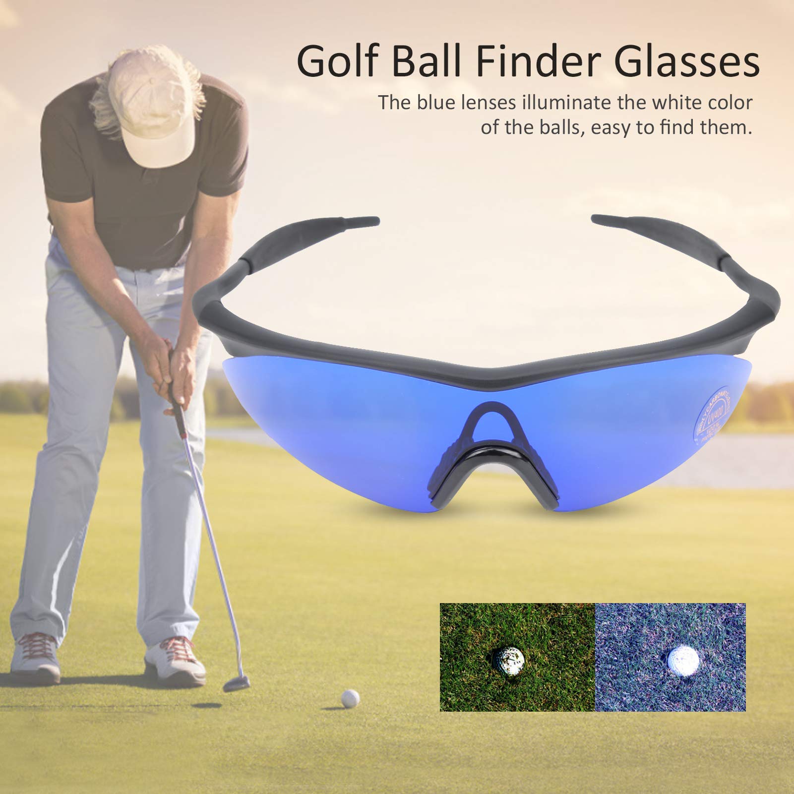 Occhiali di Ricerca Golf Occhiali di Ricerca di Pallina da Golf Professionali con Tessuto di Vetro per Gli Amanti del Golf