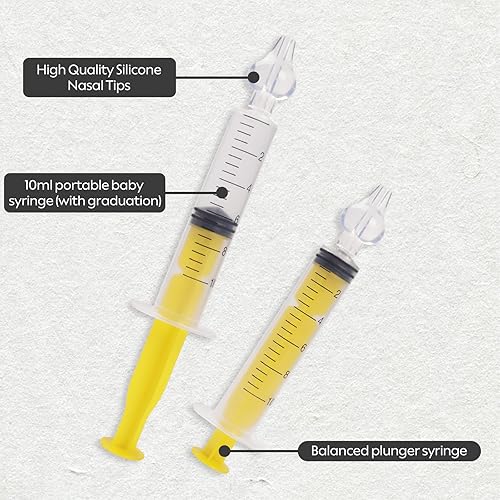 Miniatura 9 de Riego nasal para bebé jeringa nasal para bebé 2 ventosas profesionales de nariz con punta de succión nasal de silicona lavable y reutilizable para