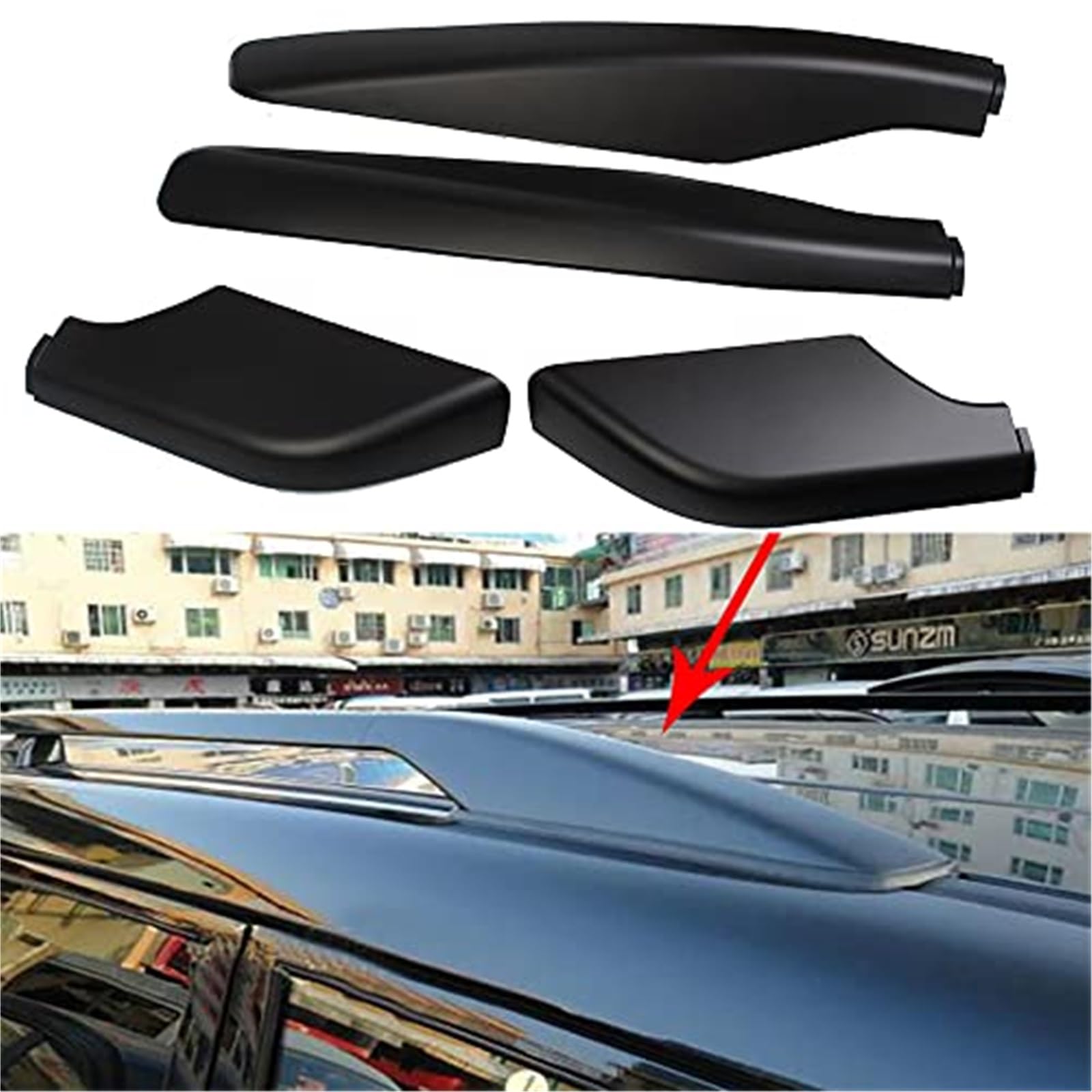 Side Bars Cross Rails Roof Rack Luggage Carrier Cover