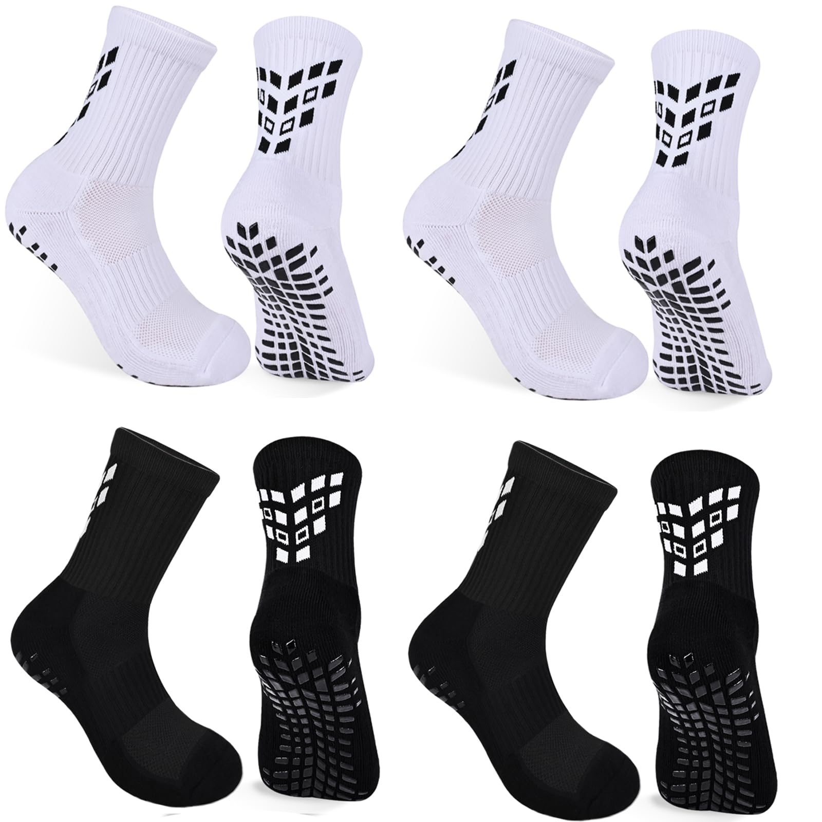 Gogogoal Anti-Rutsch Grip Fußball Sportsocken Herren Damen A