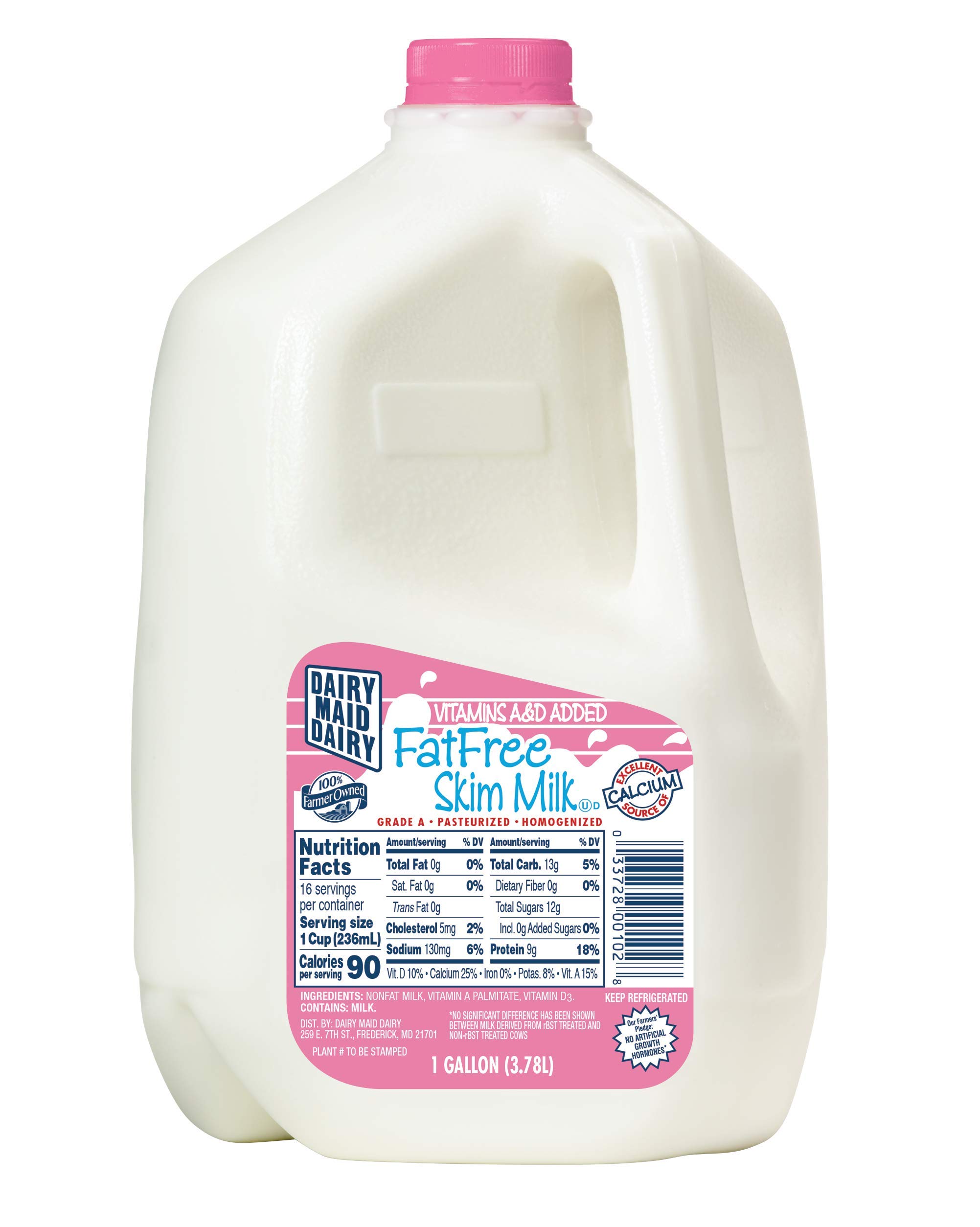 Dairy Maid Dairy Skim Milk, 128 Fl Oz