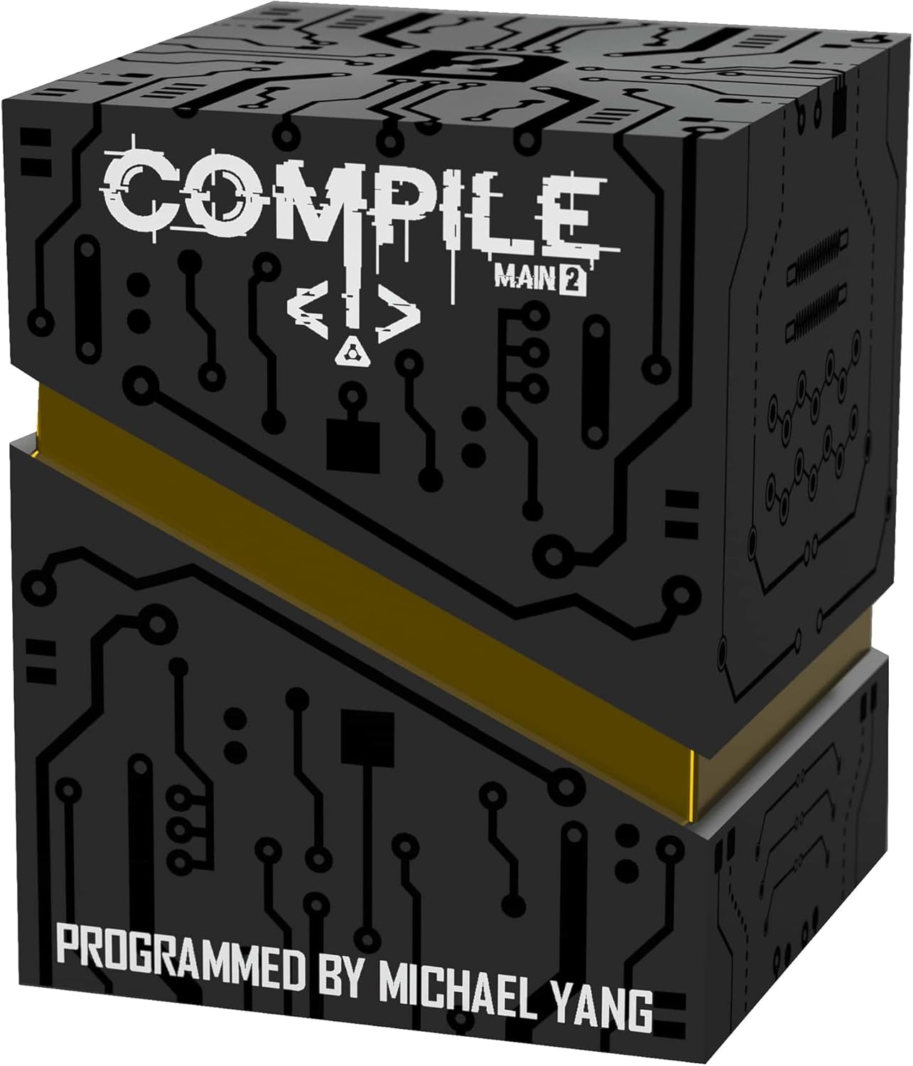 Synapses Games: Compile: Main 2 - Area Control Strategy Card Game, Play As Competing Artificial Intelligence, Ages 14+, 2 Players, 20 Min