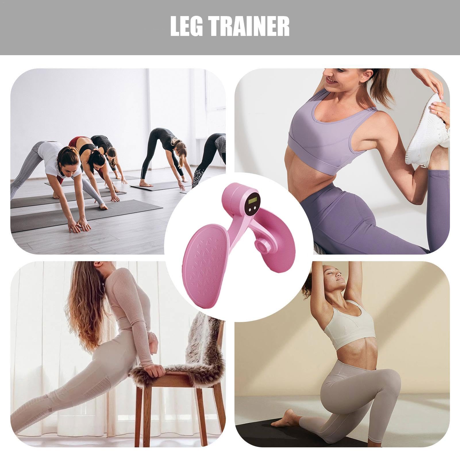 Máquina para ejercitar Muslos, Entrenador de Suelo pélvico con Contador Digital, Entrenador Moldeador de Cadera, Equipo de Entrenamiento de piernas, Entrenador de Cadera para glúteos/Brazos/piernas