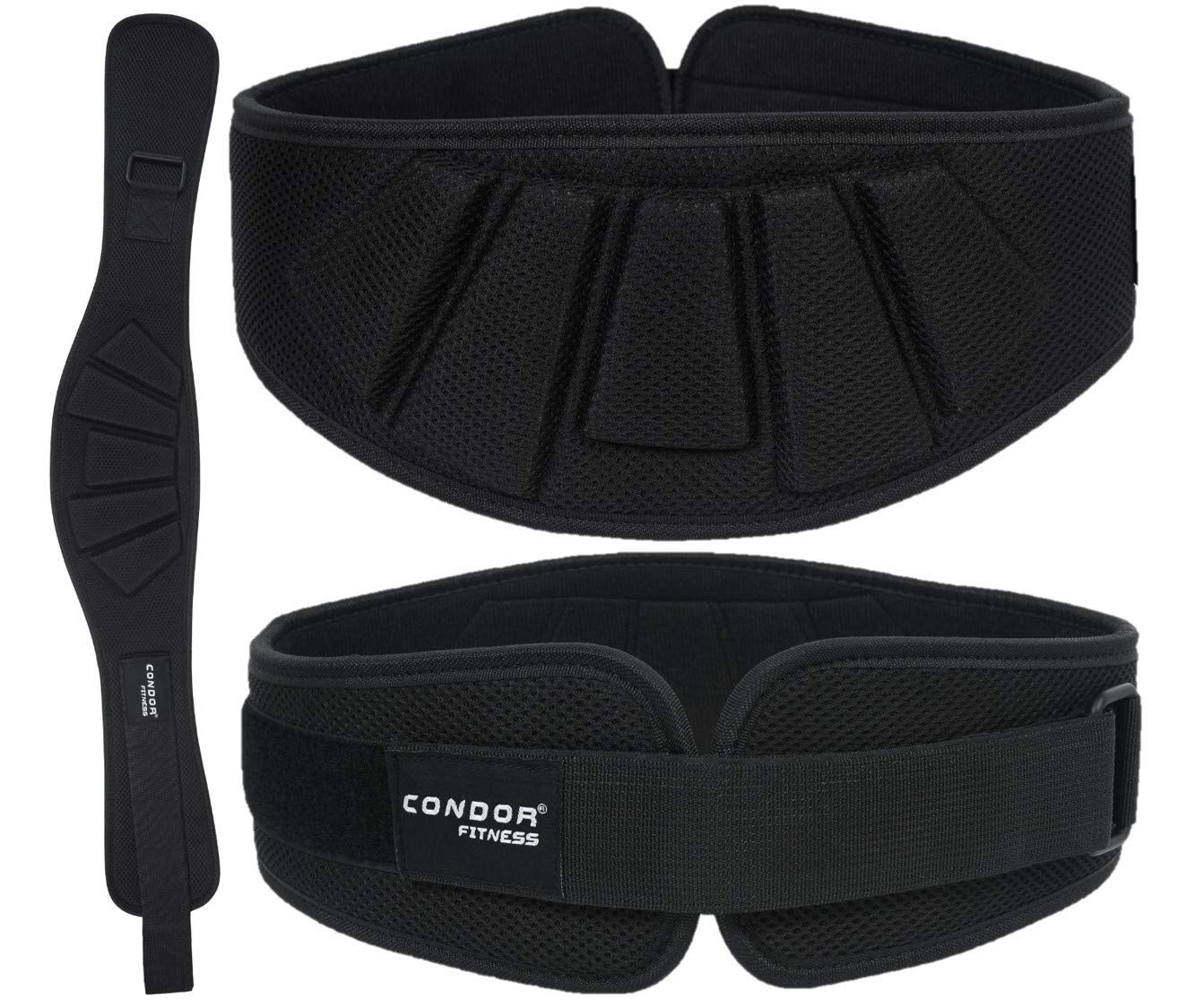 Weight Lifting Belt Neoprene Men & Women Fitness Gym Workout 6″ Support Brace (Large)