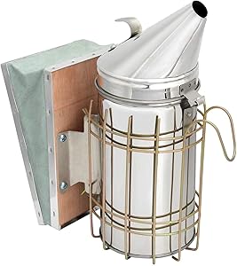 BEEXTM Bee Hive Bee Smoker Beehive Smoker Stainless Steel with Heat Shield Beekeeping Equipment Beehive Tool