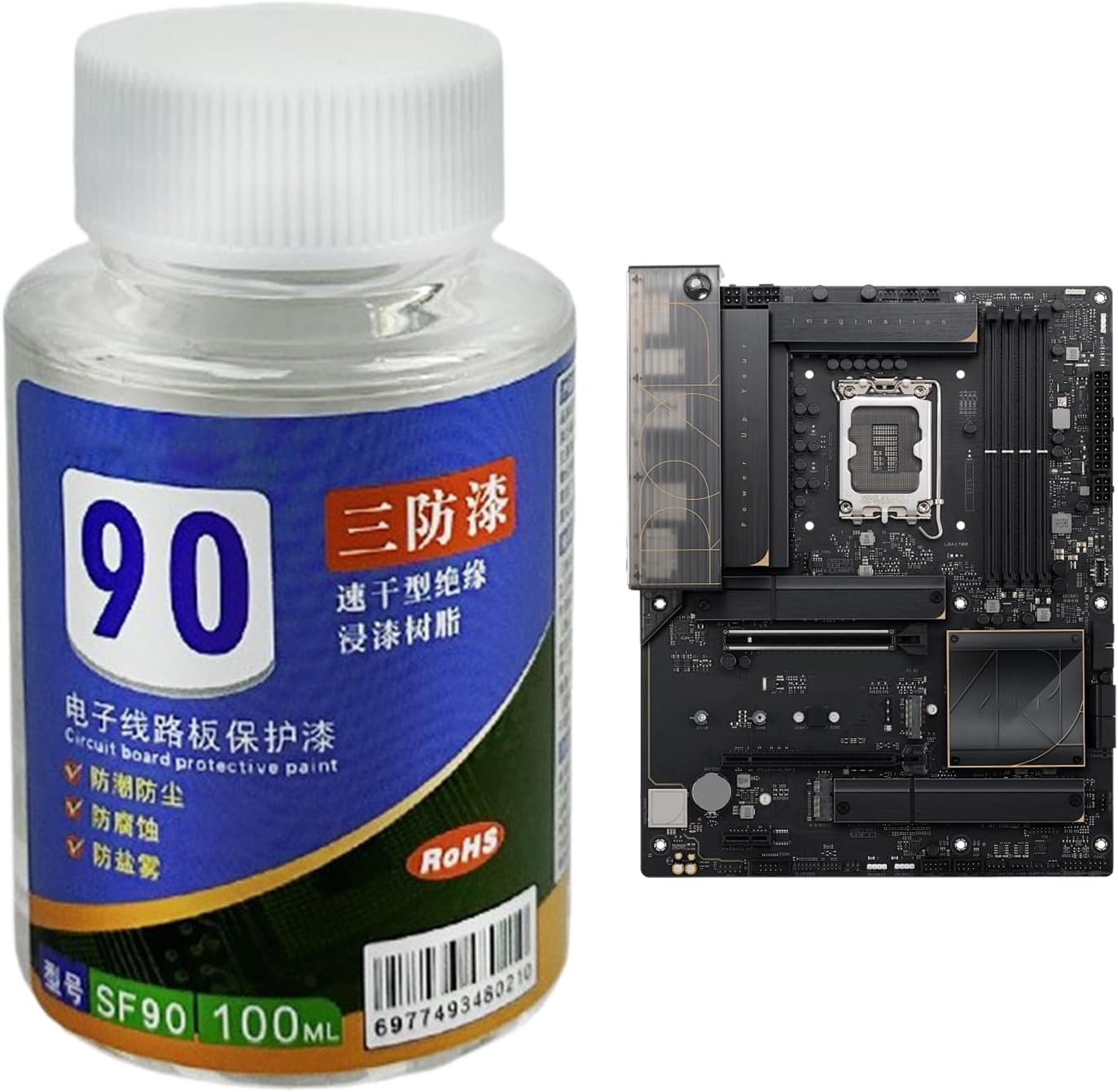 Conformal Coating for Electronics | 100ml Waterproof Clear Potting Compound,Insulating Epoxy Varnish,for Electronics PCB Electrical Work Automotive LED Motherboard Industrial
