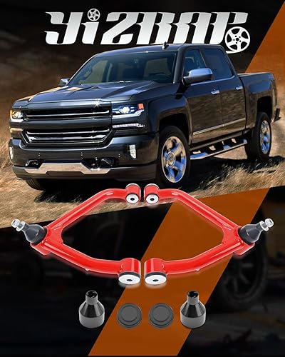 Miniatura 8 de YIZBAP Brazos de control superiores delanteros con rótula para Silverado 1500 GMC Sierra 1500 2007-2018, suspensión de elevación de 2-4 pulgadas,