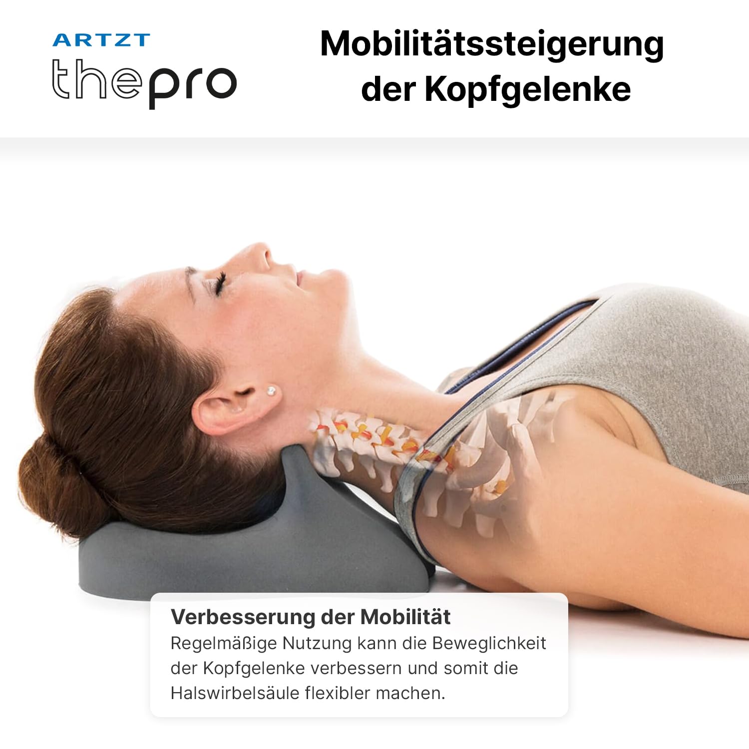 Cranibas Nackenkissen | Orthopädisches Kissen zur Entspannung der Halswirbelsäule | Ergonomisches Kopfkissen gegen Nackenschmerzen | Nackenstützkissen zur Regeneration | Neck Pillow