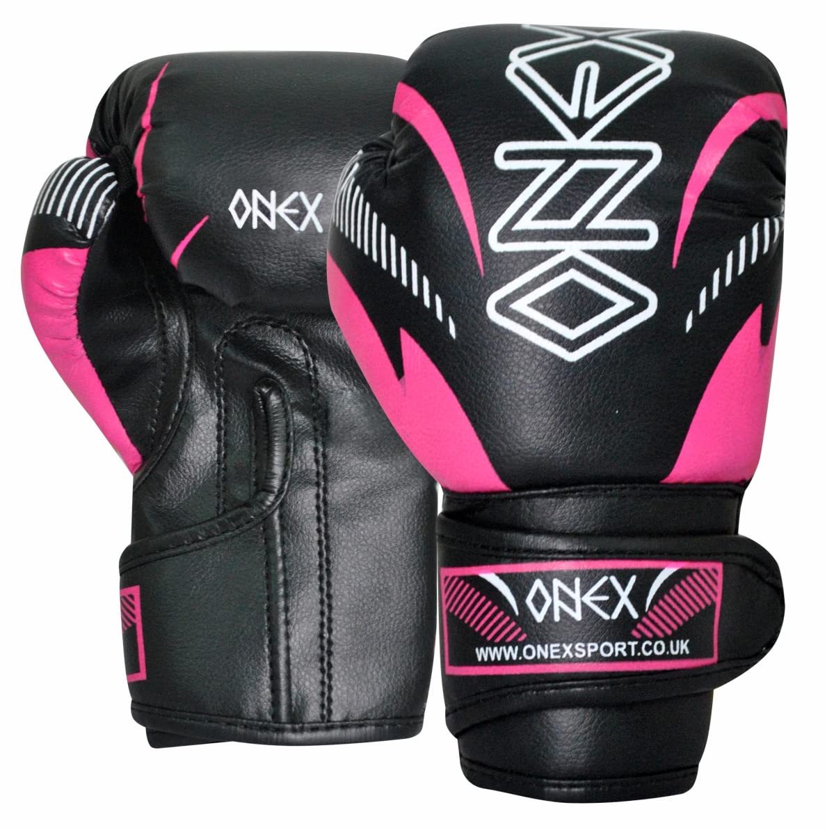 Kids Boxing Gloves 2023, MMA Training Sparring Maya Hide Leather Muay Thai Kickboxing Men Women Junior Heavy Punching Boxing Bag Mitts Focus Pads Workout Ventilated Palm Multi Layered (Pink, 4 Oz)