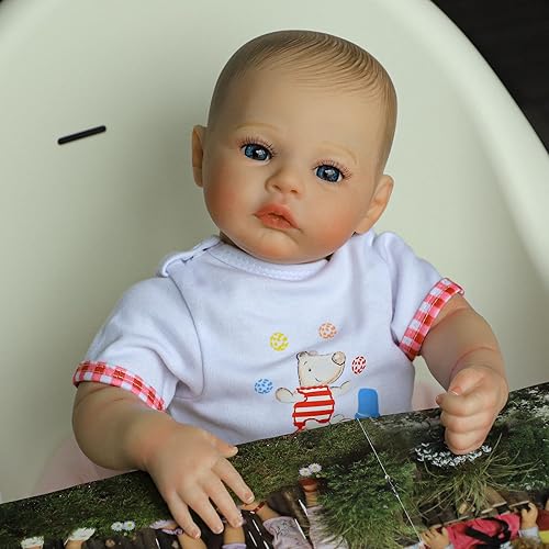 Miniatura 2 de CHAREX Muñecas realistas de bebé recién nacido, 18 pulgadas, prado realista, muñeca recién nacida, cuerpo suave con peso, aspecto de bebé real con