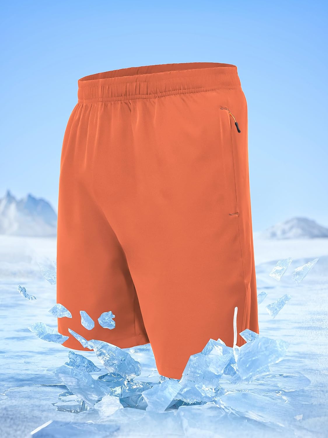 UIQUR Mens Athletic Shorts Running Shorts Quick Dry Workout Shorts 7"/ 9" Lightweight Gym Basketball Shorts Zipper Pockets