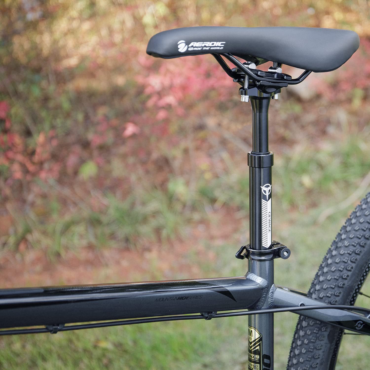 GEWAGE Reggisella per bicicletta, reggisella per bicicletta a sospensione per 27,2/30,9/31,6 x 400 mm, reggisella a sospensione a molla in lega di alluminio per MTB bici da strada BMX eBike
