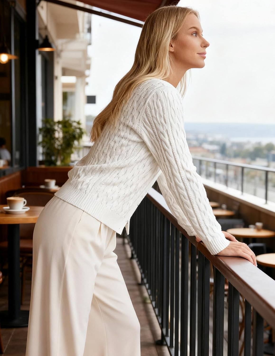 GRACE KARIN Womens Cable Knit Cardigan Sweaters, Button Down Cardigans 2026 Spring, Casual Long Sleeve Tops - Image 6