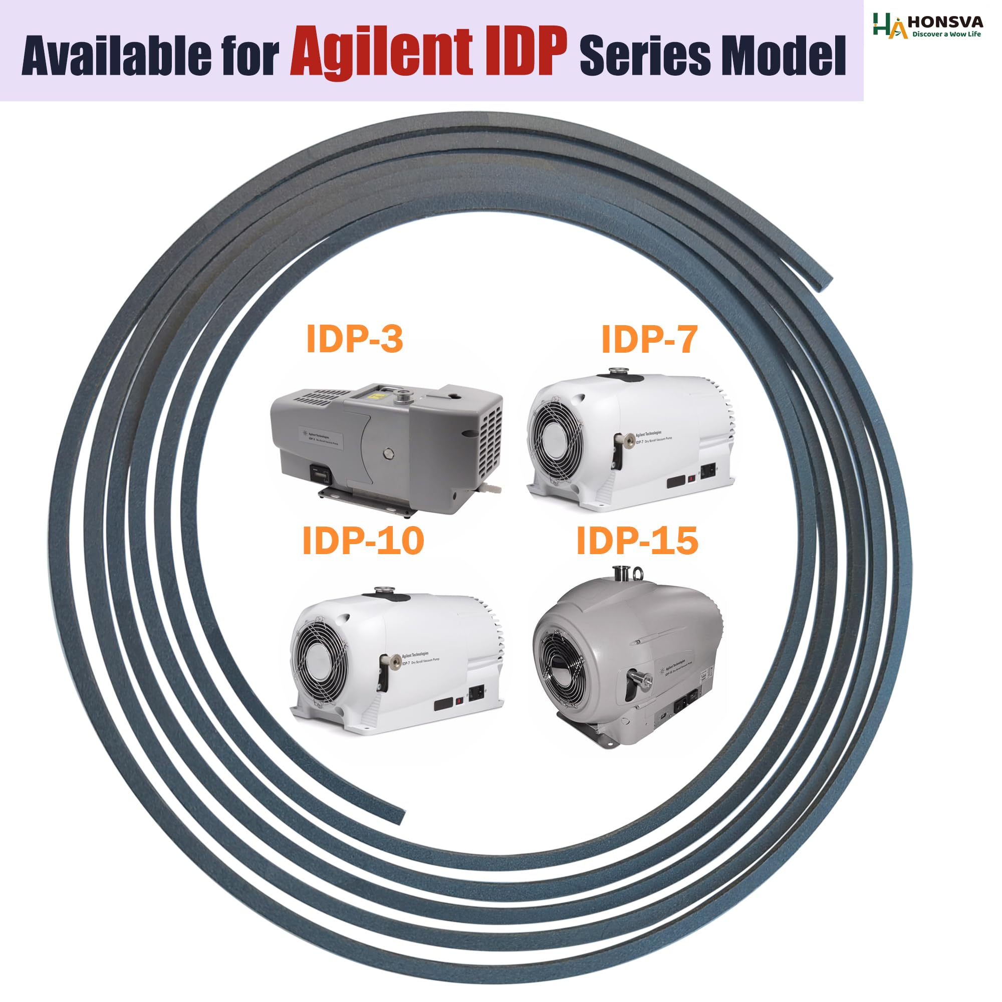 Guarnizione di ricambio per pompe Agilent IDP-15 Dry Scroll, ricambio alternativo per pompa a vuoto industriale e da laboratorio, sostituisce la riparazione della pompa a scorrimento secco, 1 set (2