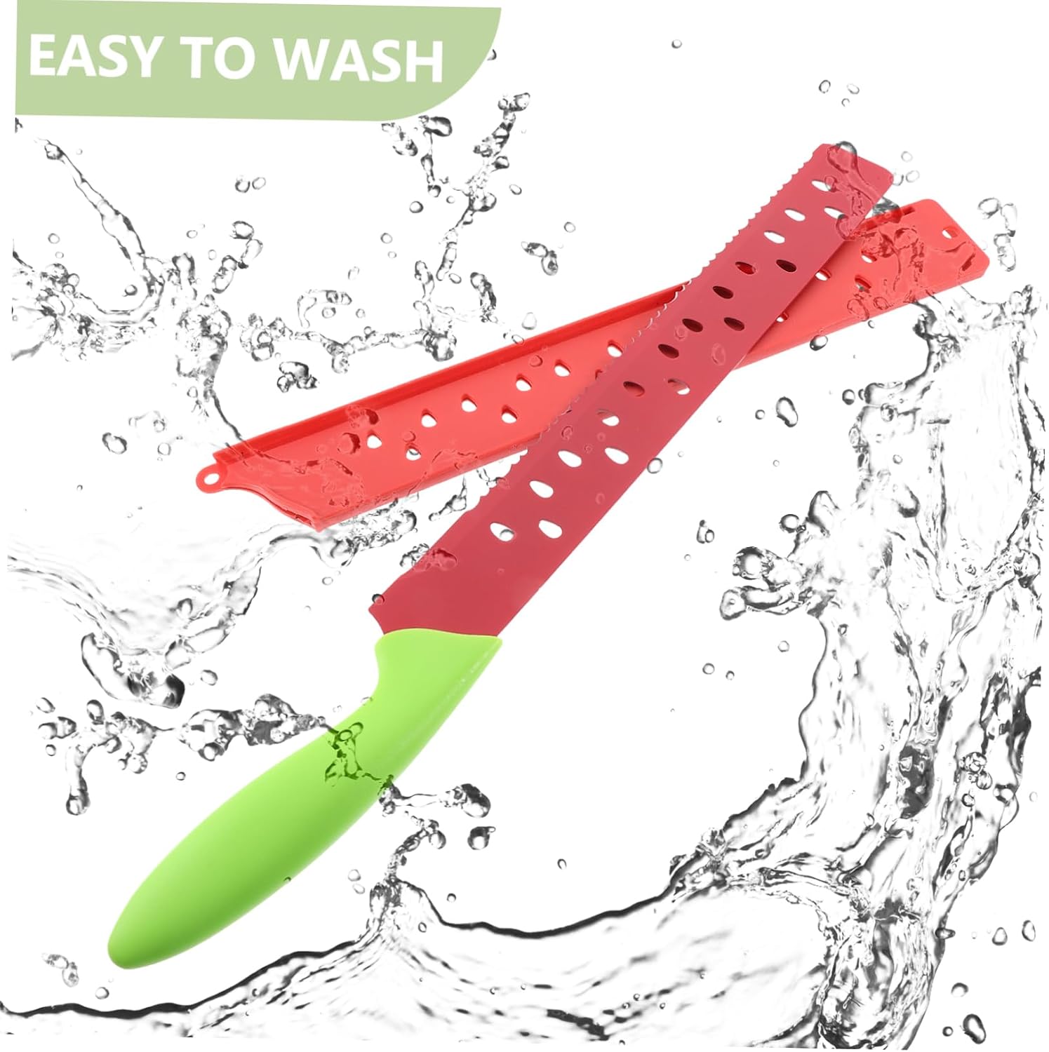 PRETYZOOM Cute Kitchen Gadgets Watermelon Slicer Pp Stainless Steel Fruit Slicer Tool Kitchen Knife