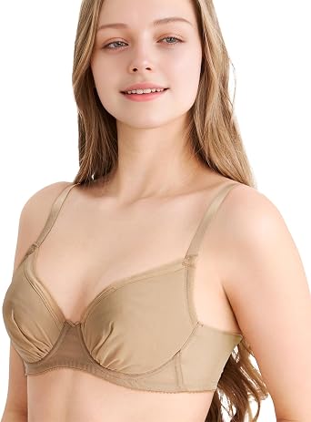 Wacoal BRB452 Womens Bra, Looks Smaller, Simple, Slimming Effect, Compact Makeup, Prevents Bust Protrusion, Reduces Back Levels, Large Size