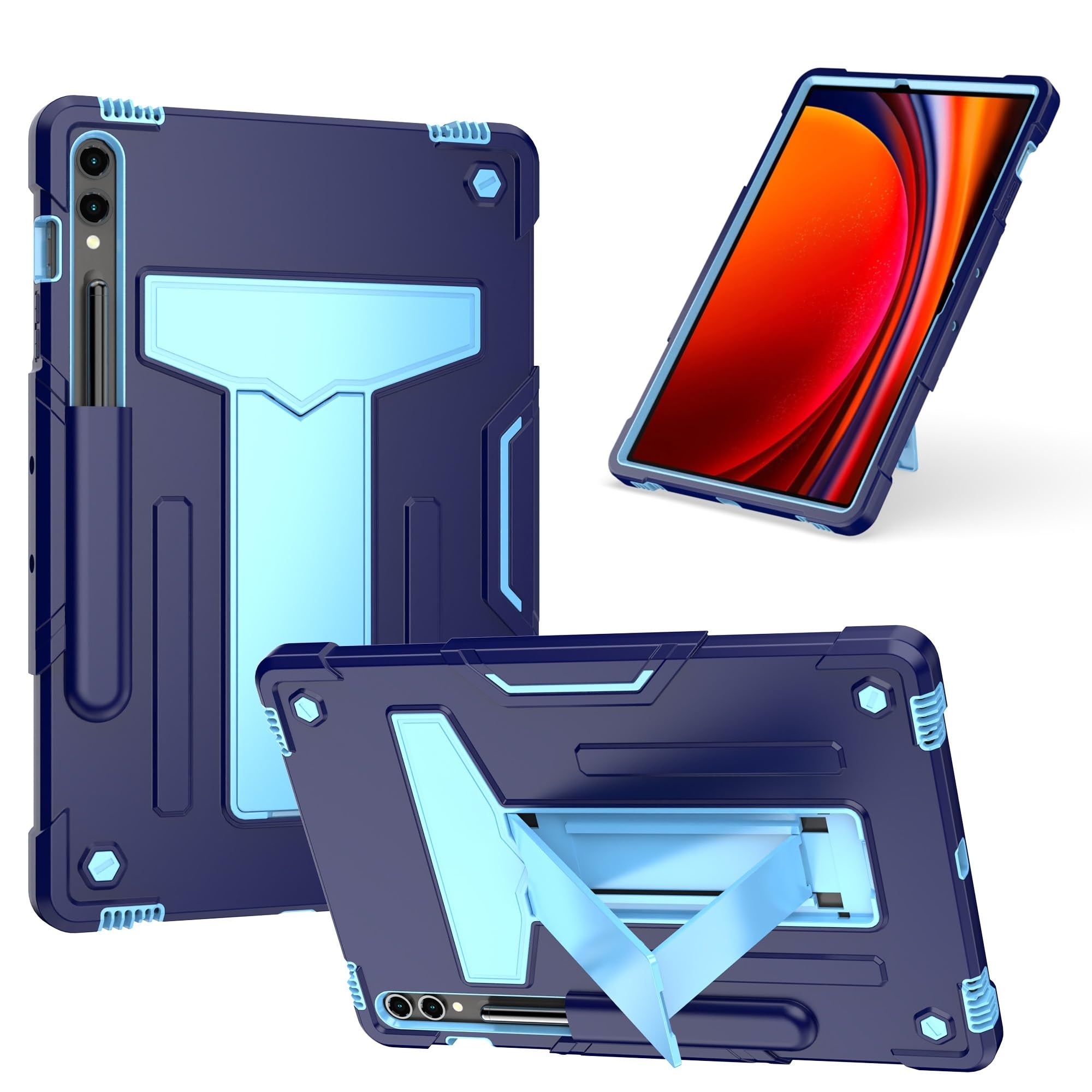 Coque Samsung Galaxy Tab S10 Plus coque de protection robuste bicolore - 6
