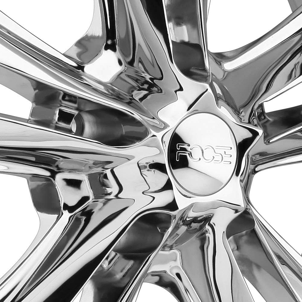 Foose F097 Knuckle Сustom Wheel - Chrome 17" x 7", 1 Offset, 5x120.65 Bolt Pattern, 72.6mm Hub