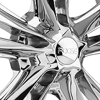 Vista 5 de Foose F097 Knuckle 17x8 5x4.5" +0.039 in Rim de rueda cromada 17" pulgadas
