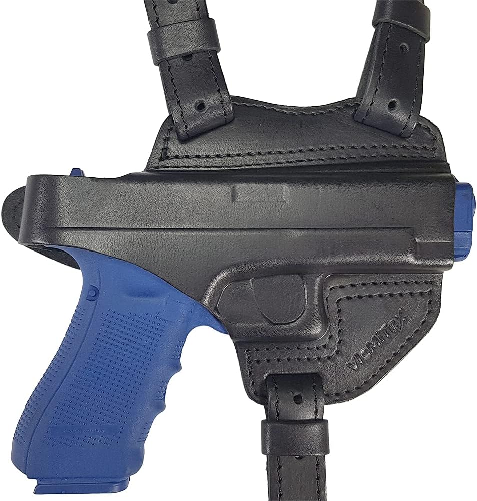 VlaMiTex S1 Leather Shoulder Holster fits Glock 17 19 22 23 31 32
