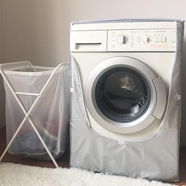 Housse de Machine à Laver – Housses de Protection Étanche et Anti-UV pour Lave-Linge et Sèche-Linge, avec Velcro pour une Utilisation Quotidienne Facile, 60x50x85 cm - 5