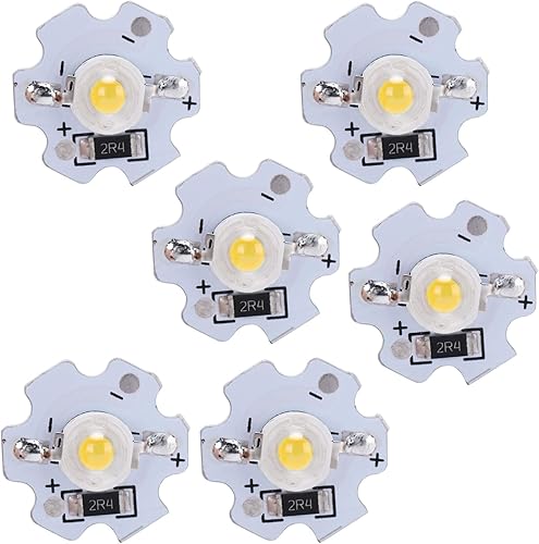 Miniatura 4 de Hyuduo 25 cuentas de lámpara LED, 200 lúmenes, 3 W, 5 V, chip LED de alta potencia, lámpara LED SMD para accesorios de iluminación de bricolaje (luz