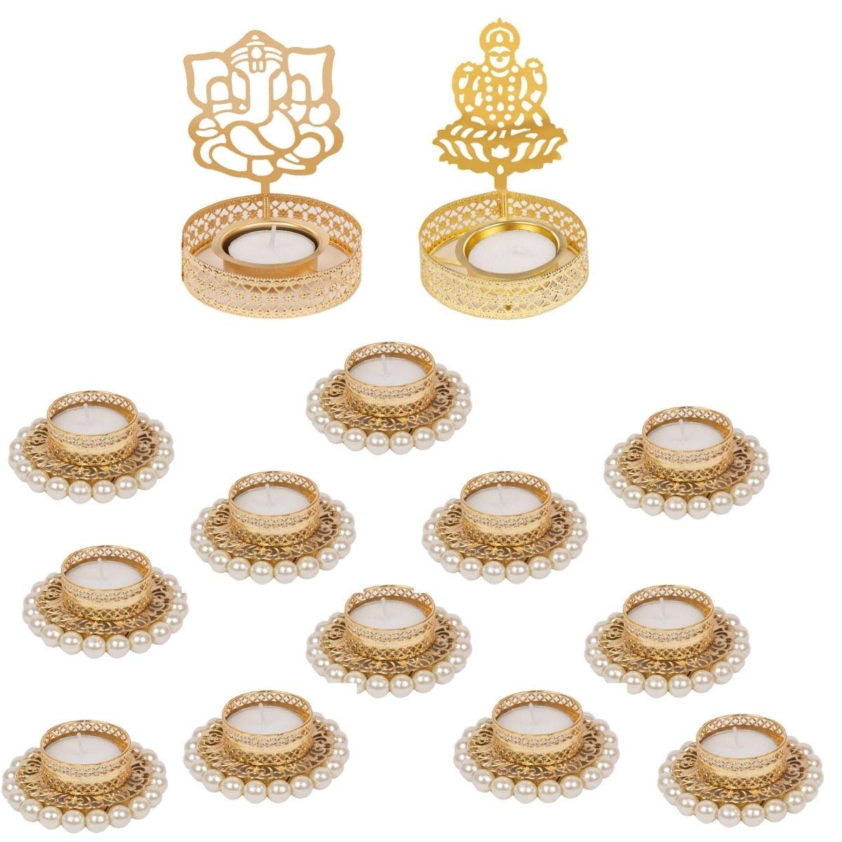 AccessHer Diwali Decor Tealight Candle Holder, Telight Candle Holders, Table Centerpiece Decor for Home Decoration | Gift Items for Home Decoration Items for Home