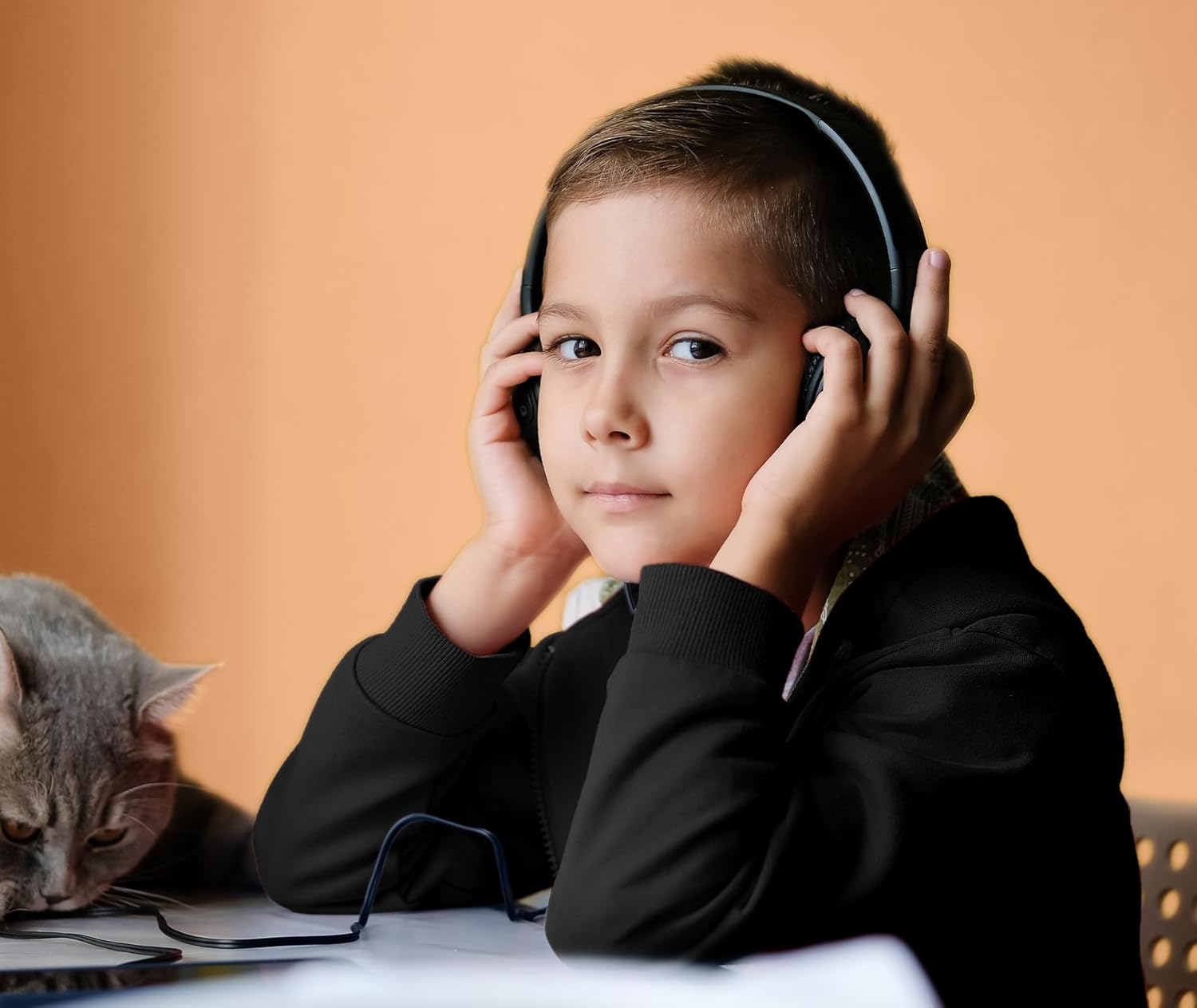 V VALANCH Boys Hoodie Zip Up Fleece Lined Jacket Warm Sherpa Hooded Sweatshirts for Boys Girls 6-15 Years - Image 2