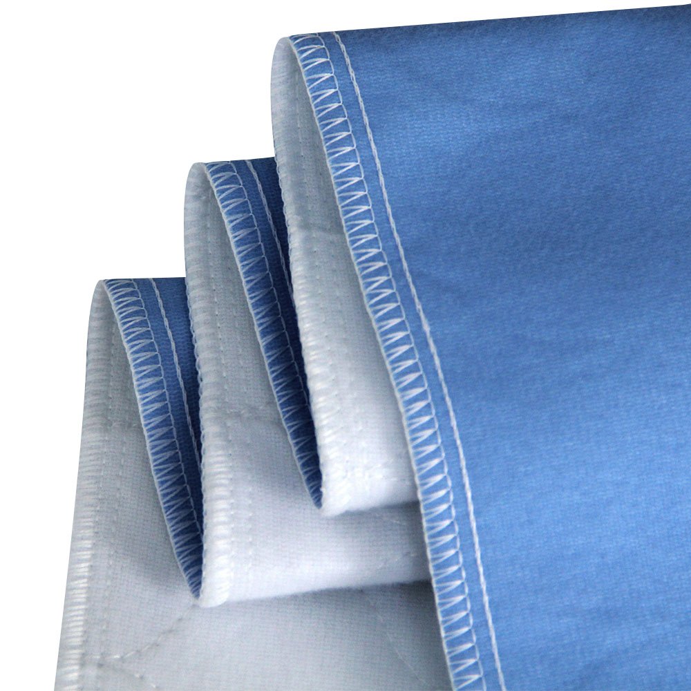 Bedecor 2× Alèse Imperméable 70x90 cm (Bleu) – Tapis de Lit Lavable en Machine, Multi-Couches & Absorbant – Protection Matelas Réutilisable pour Bébé, Enfant, Adulte