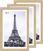 Vista 84 de VCK 8x10 Picture Frames - Black, Wide Border Solid Wood Frame, Display Photo in Horizontal and Vertical, for Home, Office, Gallery, Woodgrain