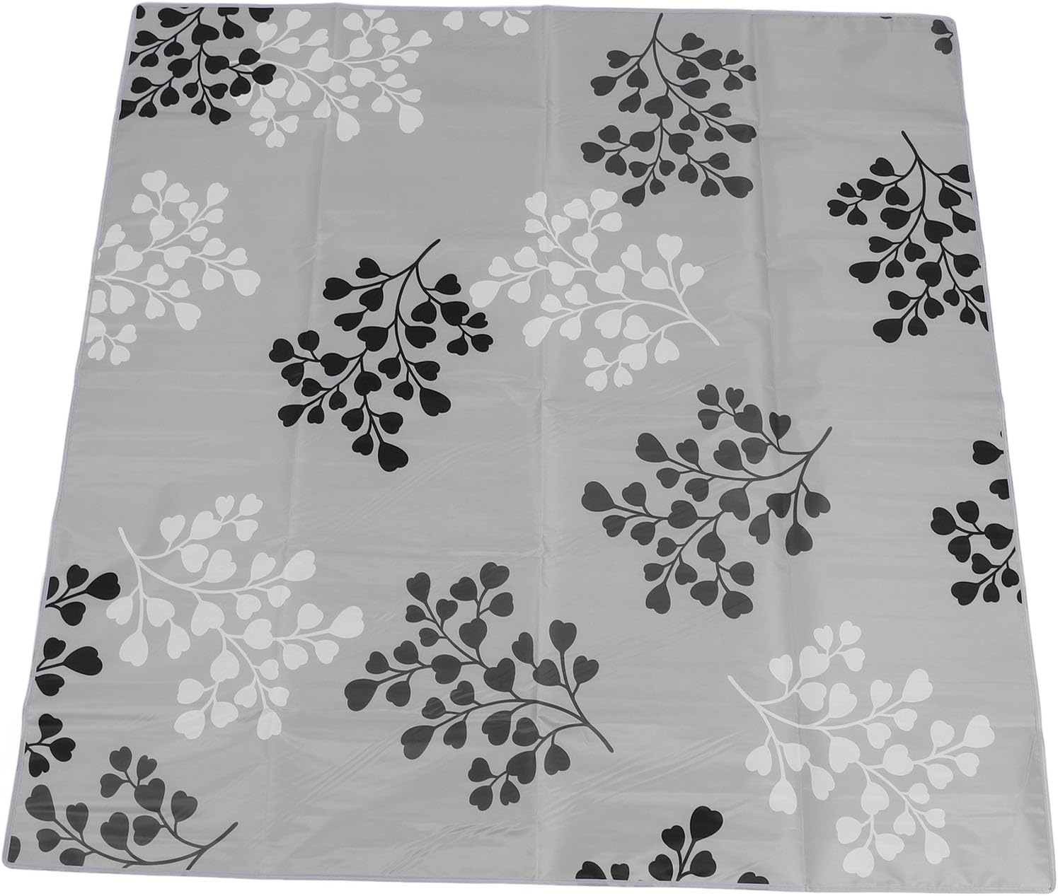 Non Slip High Chair Floor Mat Wipeable Water Proof Protector Pad Multifunction for Outdoor Picnic, Granular Latex Back Fabric, 51.2 X 51.2in