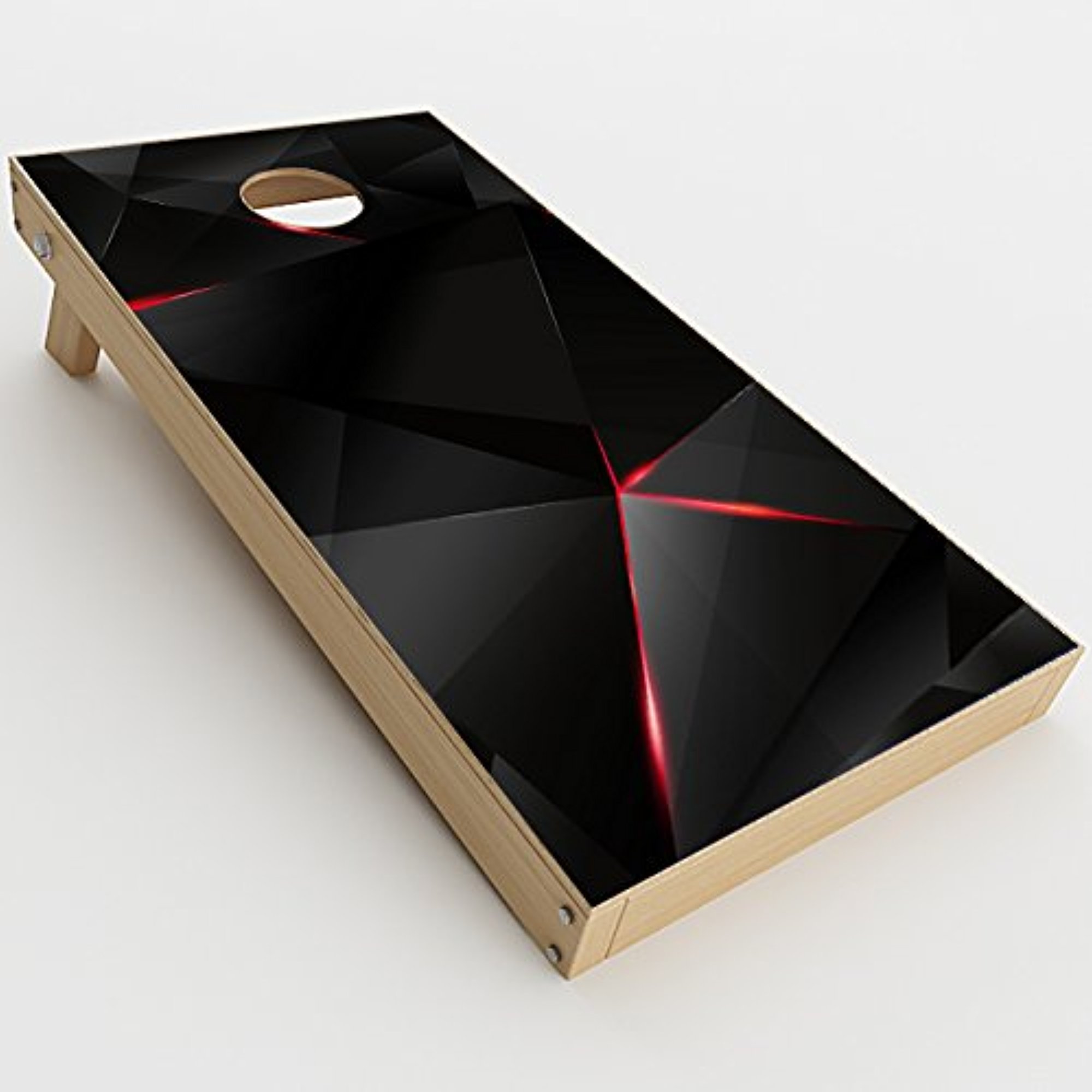 Skin Decal Vinyl Wrap for Cornhole Outdoor Game Bag Toss (2 x pcs. Skins only) / Black Diamond